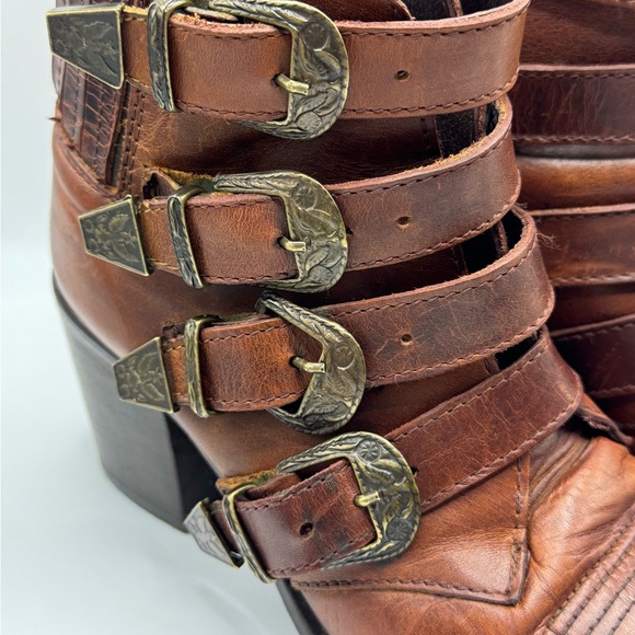 Steve Madden leather prairie boots - Picture 4 of 5